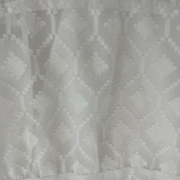 Boston Proper Long sleeve novelty fabric Tassel trim Sun dress white Sz S boho - Picture 11 of 12